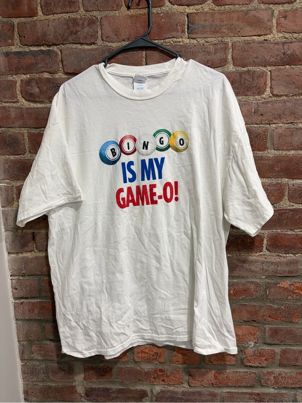 Bingo White Graphic 'Bingo Is My Game-O!' Tee women’s size 2XL